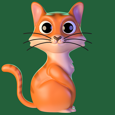 Cat 3d 3d art 3d artist animation characterdesign cinema 4d illustration motion design render zbrush