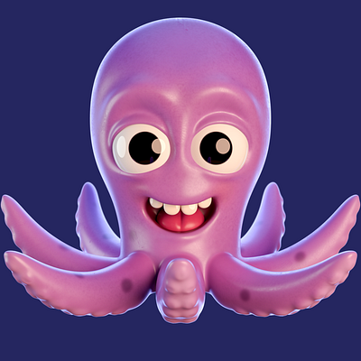 Octopus 3d 3d art 3d artist animation c4d characterdesign cinema 4d motion design render zbrush