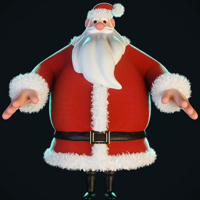 Santa 3d 3d art 3d artist animation characterdesign cinema 4d illustration motion design render zbrush