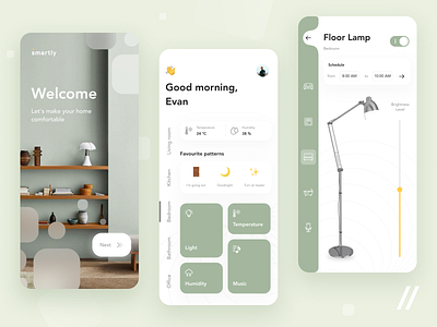 Smart Home App app design home internet of things iot mobile mvp online purrweb react native smart smart home smarthome startup ui ux