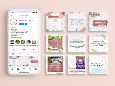 'AI Wedding' Instagram Account branding digital graphic design instagram instagram post instagram template social media