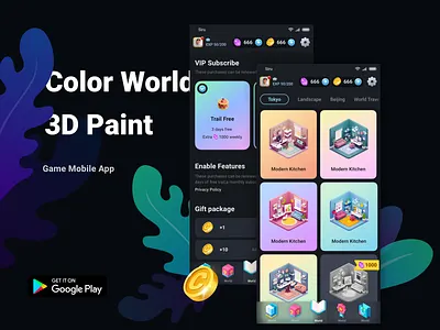 game app color design icon illustration ui ux