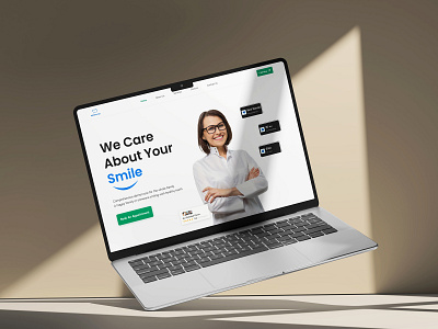 Dental Care Landing Page booking app clinic dental dental care dental clinic dental landing page dental website dentist doctor expert dental care health care health care website health life healthtech landing page medicine ui user friendly ux website