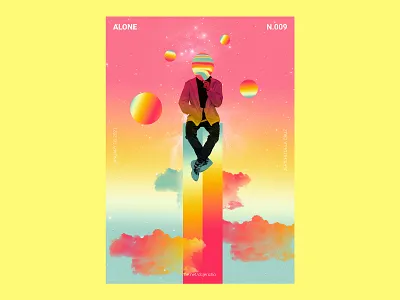 ALONE - Poster Design 2021 3d art abstract abstract design alone poster art design art popart poster poster a day poster art poster design print ads print advertising prints product product design wall art