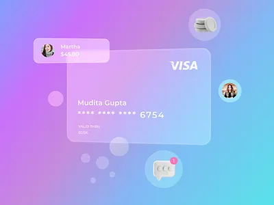 Glassmorphism fancy design glassmorphism gradient trend trending design trending ui