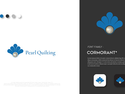 Pearl Quilting 3d animation brand branding company crafts design flat graphic design handmade illustration logo logo design minimal minimalist logo motion graphics pearl quilting ui unique