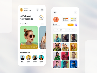 Online Friend App designs, themes, templates and downloadable graphic  elements on Dribbble