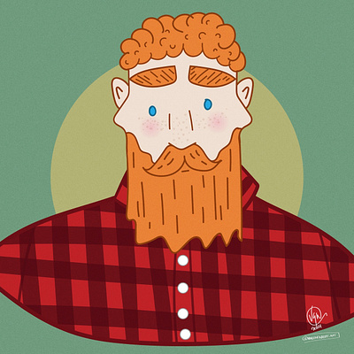 The Lumberjack digital digital art digital illustration illustration