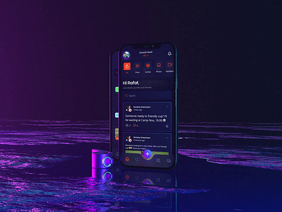 ⚽️ Inspotle - Sports Competition App UX/UI 3d animation app app design competition dark design football gradient minimal phone project social sport ui ui design uiux ux ux design uxdesign