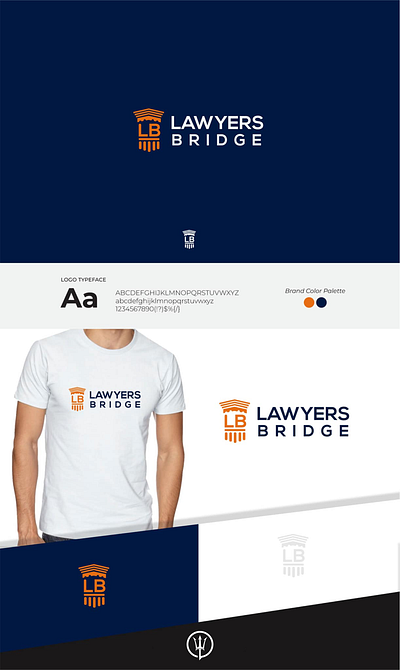 Lawyers Brige branding design illustration logo vector