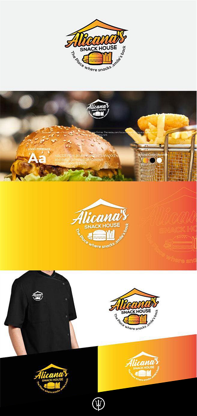 Alicana's Snack House branding design illustration logo