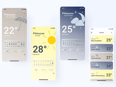 Weather App Design Concept app design art design design concept dreams figma illustration mobile app mobile ui ui weather weather app weather forecast web