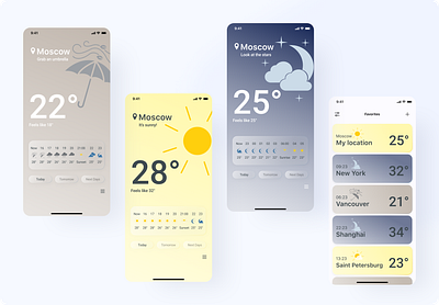 Weather App Design Concept app design art design design concept dreams figma illustration mobile app mobile ui ui weather weather app weather forecast web