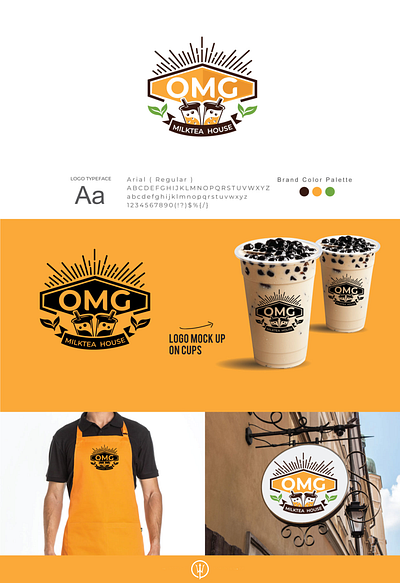 OMG branding design illustration logo