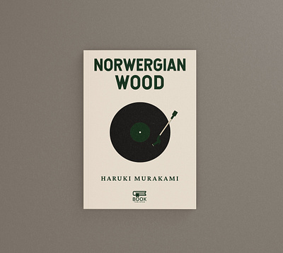 Norwergian Wood Book Cover Redesign book book cover book cover design haruki murakami illustration norwegian wood personal project redesign vector vector illustration