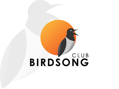 Club Songbird Logo branding design flat graphic design icon identity logo simple vector