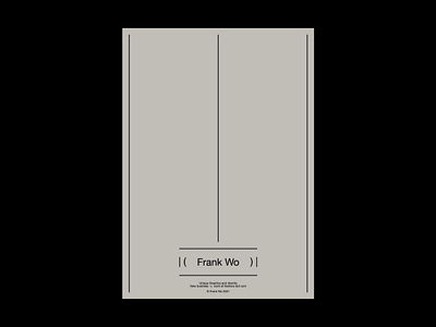 Frank Wo branding design flat graphic design logo minimal type typography