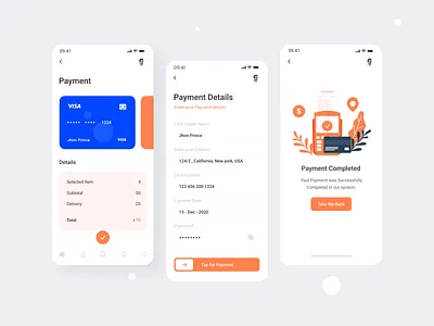 Food Delivery App concept card payment delivery app delivery service design food food and drink food app food app concept food delivery food delivery application food payment food services foodie payment details trend design 2020 ui website design