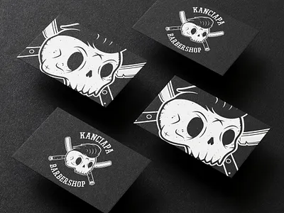 Barbershop Logo barber barbershop beard brand identity branding business graphicdesign hair hipster illustrator logo oldschool photoshop razor skull