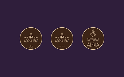 Caffe bar logo design - Adria Bar