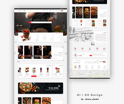 Ui / Ux Design for a online shop about food design graphic design online shop online store ui ux web website