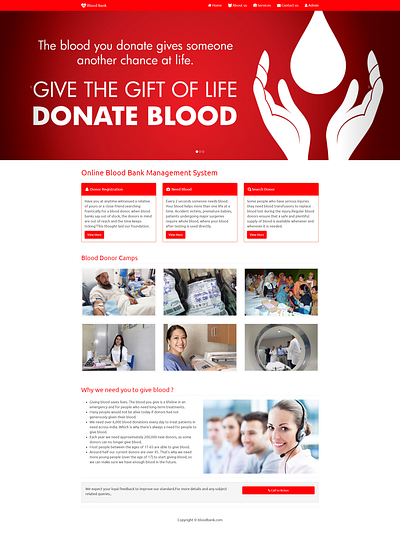 Blood Bank animation branding design icon illustration logo ui ux web website