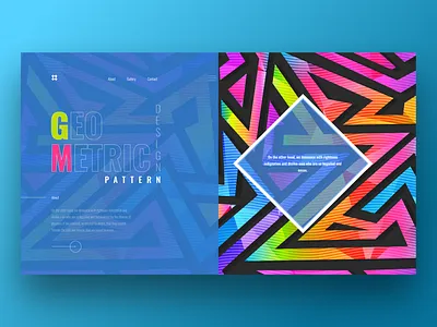 Geometric design ui ux