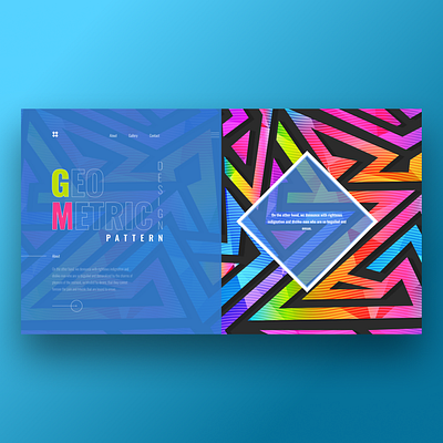 Geometric design ui ux