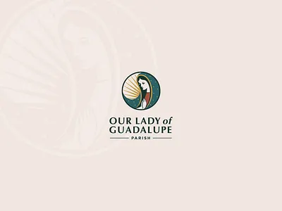 Logo and Visual Identity for Our Lady of Guadalupe parish bilingual branding catholic guadalupe logo madison mary our lady parish pastorate virgin visual identity wisconsin