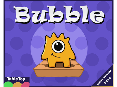 Bubble 1.0 boaerd game design board game cartoon characters cartoon design cover design digital 2d game art game artist main screen tabletop tabletop design tabletop game ui ui artist uidesign uidesigner user interface