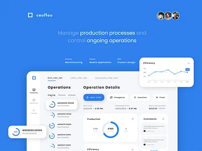 Workflow Management Platform blue dashboard management app problem solving process ui uiux workflow management