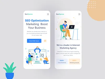 SeoXpress - Landingpage Respomsive concept! agency agency app agency landing page app design branding clean ui cleaning concept creative header illustration minimalism responsive design seo agenncy seo agenncy typography ui ux web webdesign