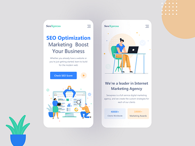 SeoXpress - Landingpage Respomsive concept! agency agency app agency landing page app design branding clean ui cleaning concept creative header illustration minimalism responsive design seo agenncy seo agenncy typography ui ux web webdesign