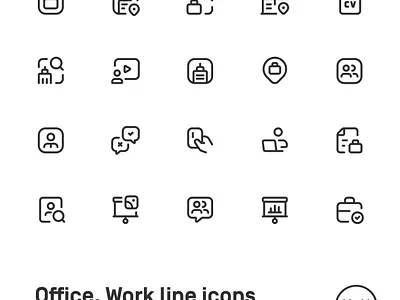 Myicons✨ — Office, Work vector line icons pack essential icons icon design icon pack icons icons design icons pack interface icons line icons sketch sketchicons ui ui design ui designer ui icons ui kit ui pack ui set web design web designer web ui