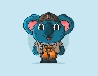 Koala animal branding cartoon character character design creative cute cute animal cute cartoon design dribbble explorer flat design graphic icon illustration koala koala bear lineart vector