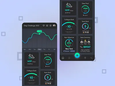 Daily exercise challenge with individual and team member app. app design app designer best ui best ui ux challenge ui ux dark ui ux exercise app ui ux gym ui ux ios ui ux mobile ui ui ui desgin ui designer ui ux fiverr ui ux web uiux user experience userinterface website ui ux wonderful ui