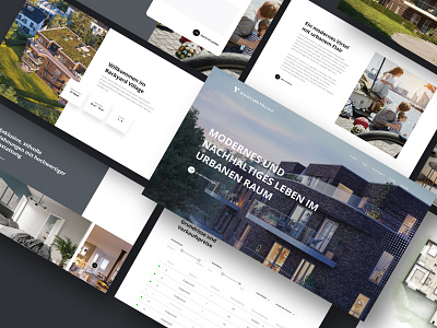 Website Desktop Design - UIUX branding concept design hamburg home homepage illustration ladingpage logo realestate ui usability ux webdesign website