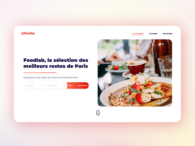 Restaurant App animation branding design interaction motion parallax ui ux webdesign