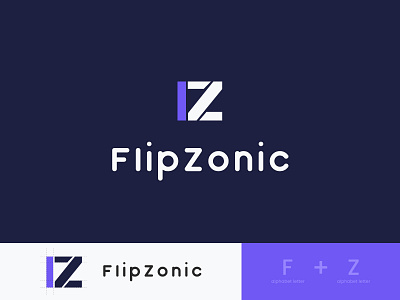 FlipZonic Logo Branding abstract logo brading brand design brand identity brand identity design branding agency branding and identity branding concept branding design f letter logo logotype smartwebtech z letter