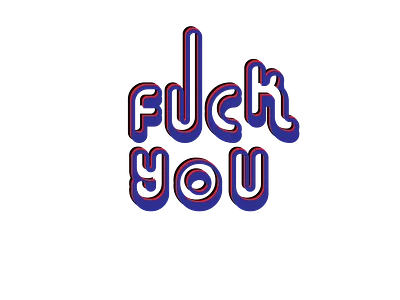 Fuck You design illustration logo tracing typography vector