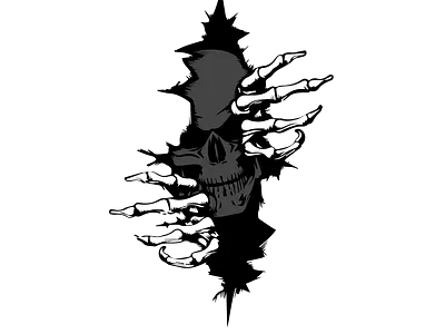 Skeleton 2 design illustration logo tracing vector