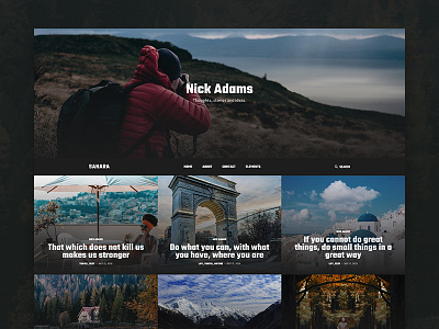 Sanara – Magazine Theme for Jekyll blog blog design blogging design jekyll logo personal typogaphy web design website