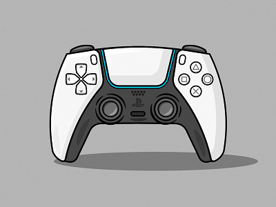 PS5 Dual Sense Vector design flat illustration minimal vector