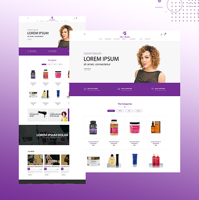 Ava beauty landing page design uidesign uiux