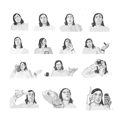 personal stickers digitalart graphicdesign illustration