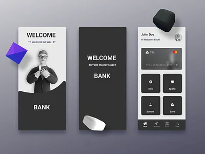 Online banking app ui design 🏦 🤓🤙 3d business card design figma freebies mastercard money management neumorphic neumorphism ui online banking profile trandy ui uicomponents uidesign uielements uiux user interface visa