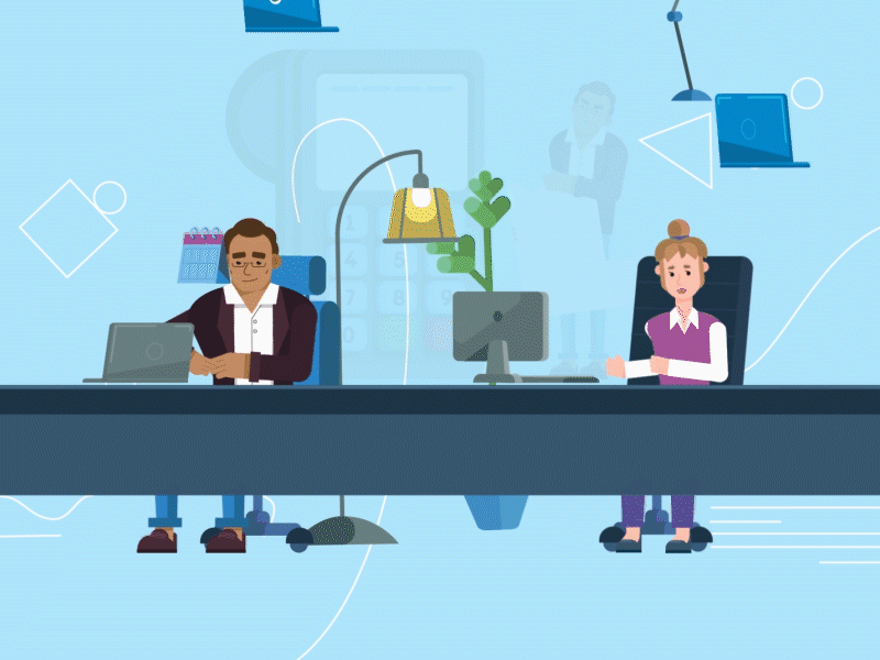 Beyond - characters 2d 2d animation adobe after effects animation character explainer explainer video flat illustration motion graphics