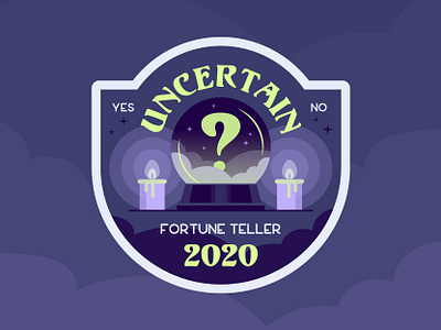 Uncertain Fortune Teller 2020 2020 branding design fortune fortune teller halloween hay hayhaily logo logo design logo mark logos logotype minimal ouija ouija board spook spooky spooky season uncertain