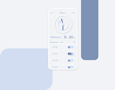 Alarm Clock alarm app alarmclock appdesign clock dailyuichallenge design interaction design interfacedesign mobile ui ui uidesign uipattern uitrend uiux user experience design ux ux design uxdesign uxui uxuidesign