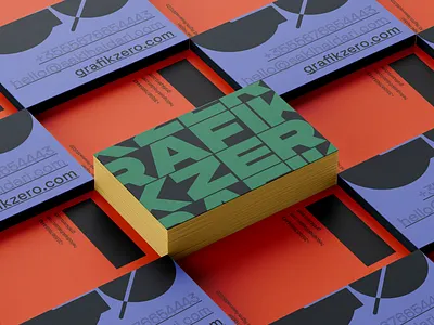 GRAFIKZERO ━ Business Cards brand identity branding bussines card design identity logo personal brand typography